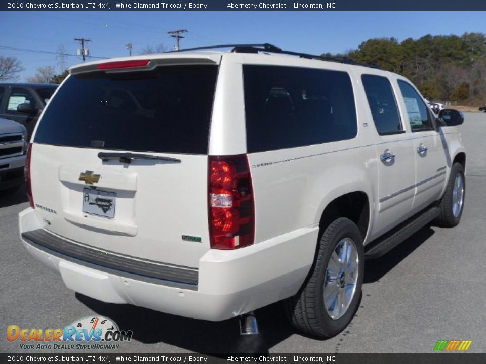 2010 Chevrolet Suburban LTZ 4x4 White Diamond Tricoat / Ebony Photo #4