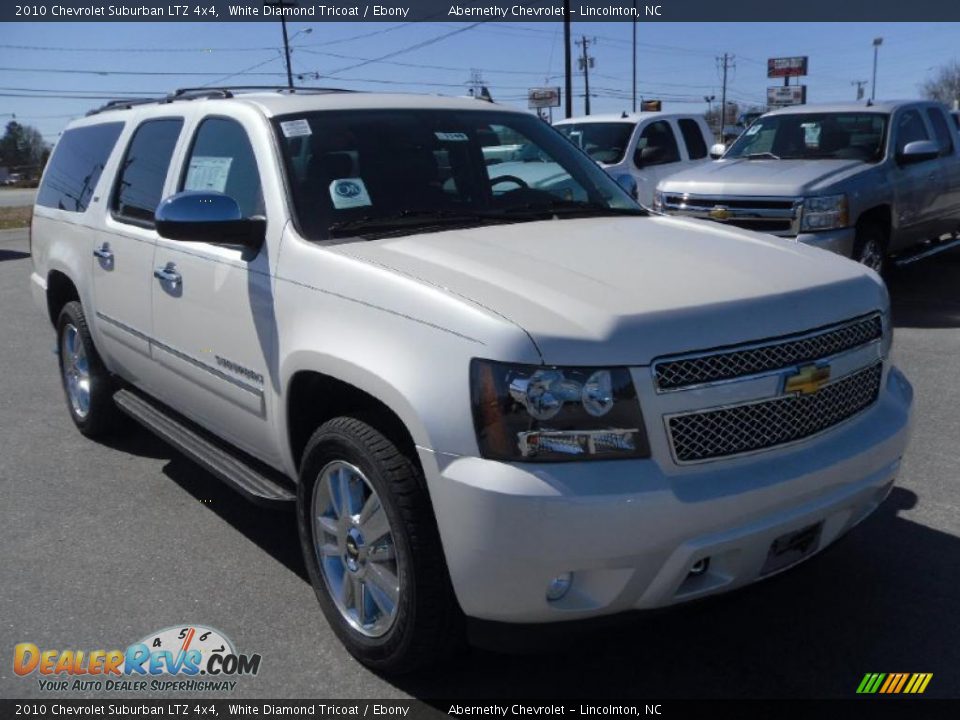 2010 Chevrolet Suburban LTZ 4x4 White Diamond Tricoat / Ebony Photo #5