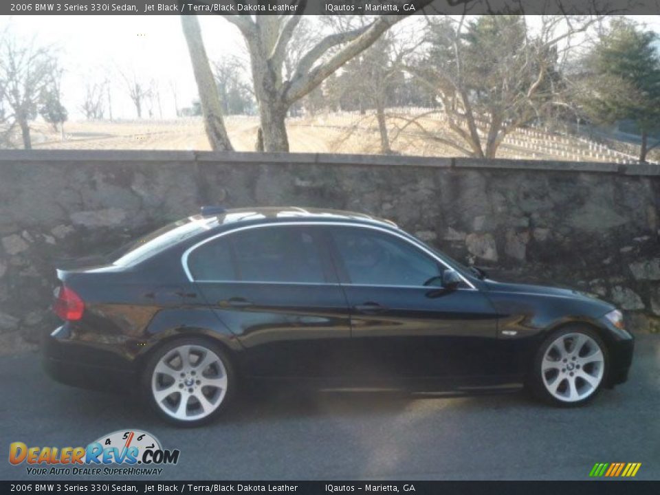 2006 BMW 3 Series 330i Sedan Jet Black / Terra/Black Dakota Leather Photo #2