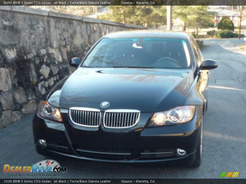 2006 BMW 3 Series 330i Sedan Jet Black / Terra/Black Dakota Leather Photo #3