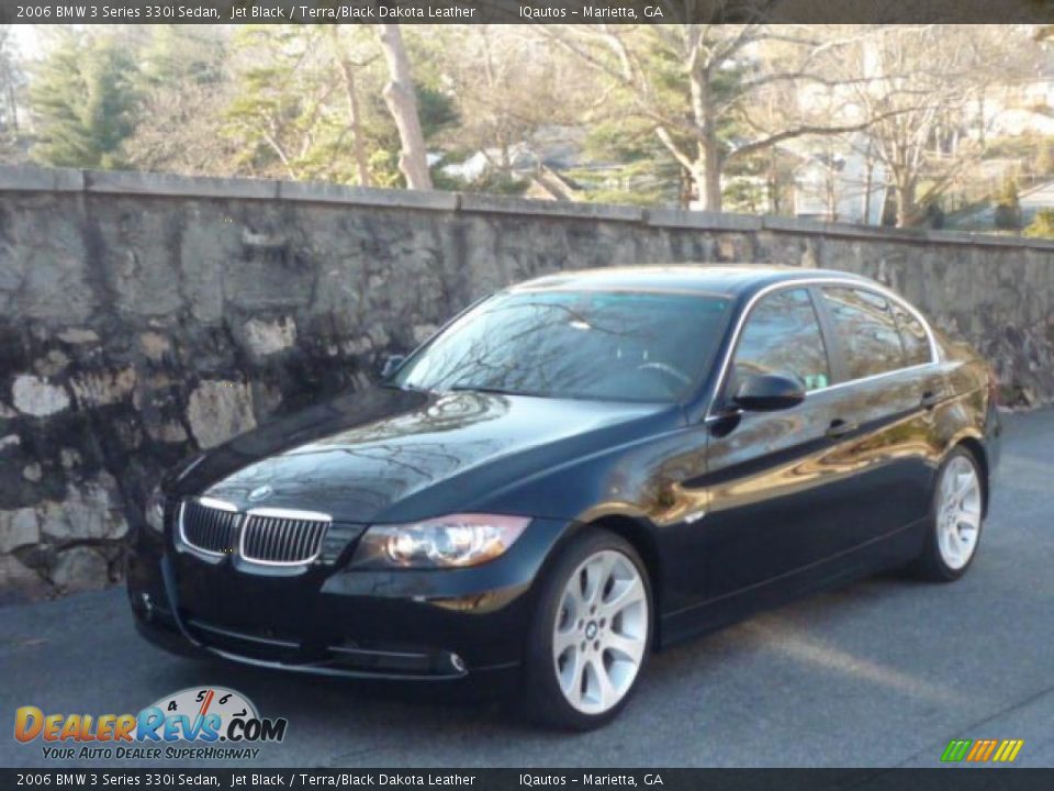 2006 BMW 3 Series 330i Sedan Jet Black / Terra/Black Dakota Leather Photo #4