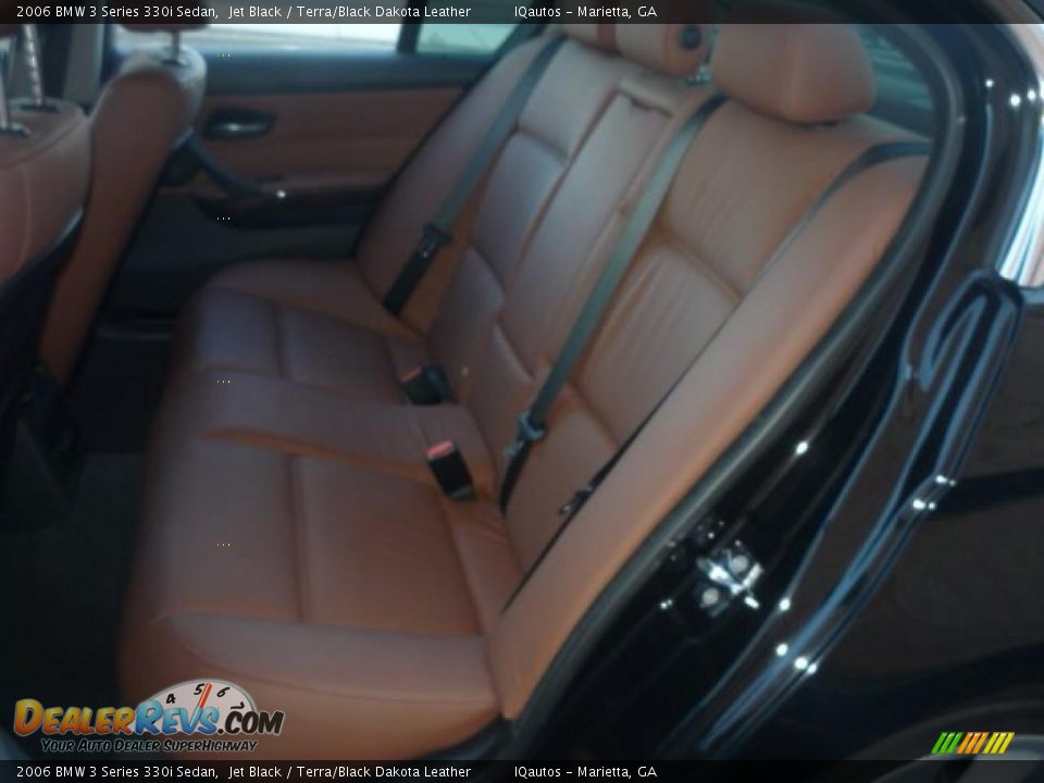 2006 BMW 3 Series 330i Sedan Jet Black / Terra/Black Dakota Leather Photo #9