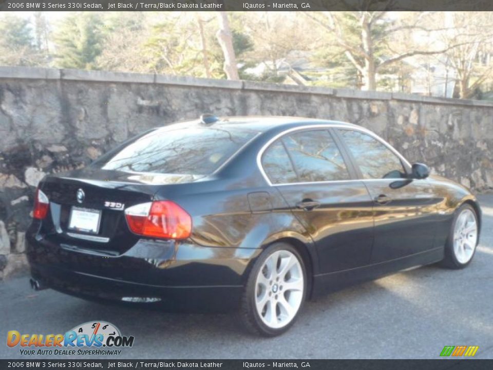 2006 BMW 3 Series 330i Sedan Jet Black / Terra/Black Dakota Leather Photo #10
