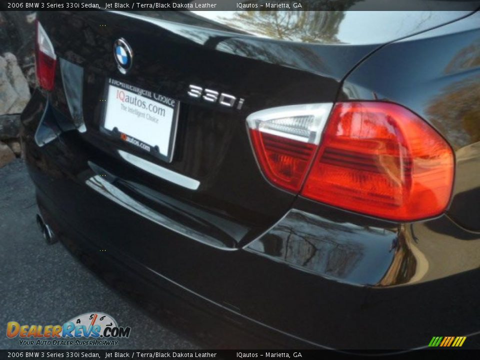2006 BMW 3 Series 330i Sedan Jet Black / Terra/Black Dakota Leather Photo #11