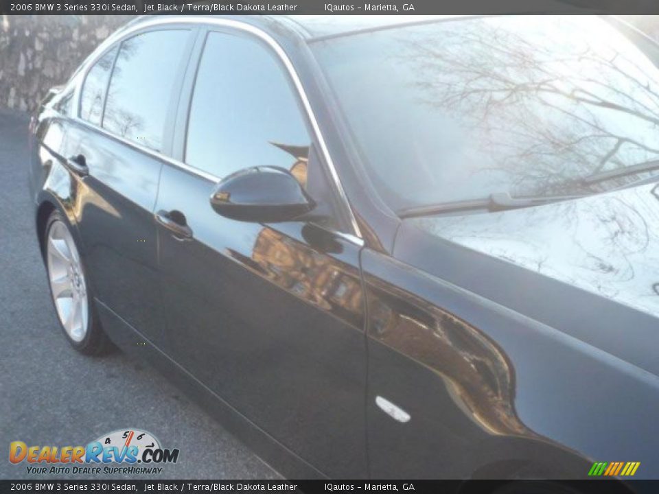 2006 BMW 3 Series 330i Sedan Jet Black / Terra/Black Dakota Leather Photo #13