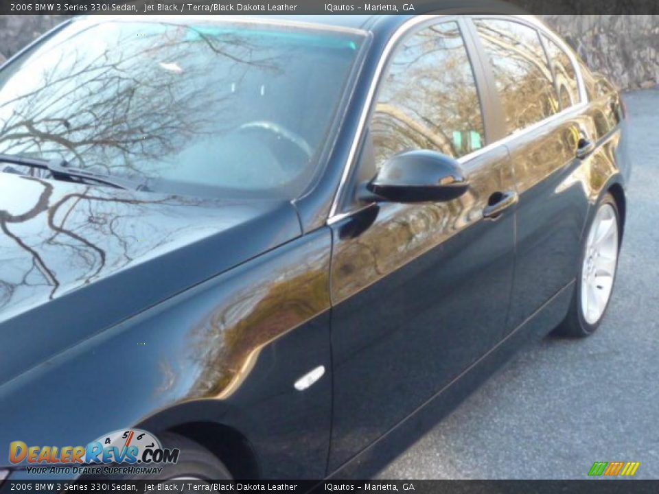 2006 BMW 3 Series 330i Sedan Jet Black / Terra/Black Dakota Leather Photo #16