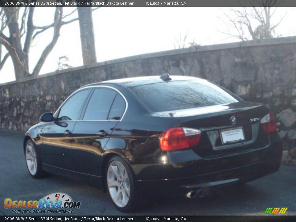 2006 BMW 3 Series 330i Sedan Jet Black / Terra/Black Dakota Leather Photo #17