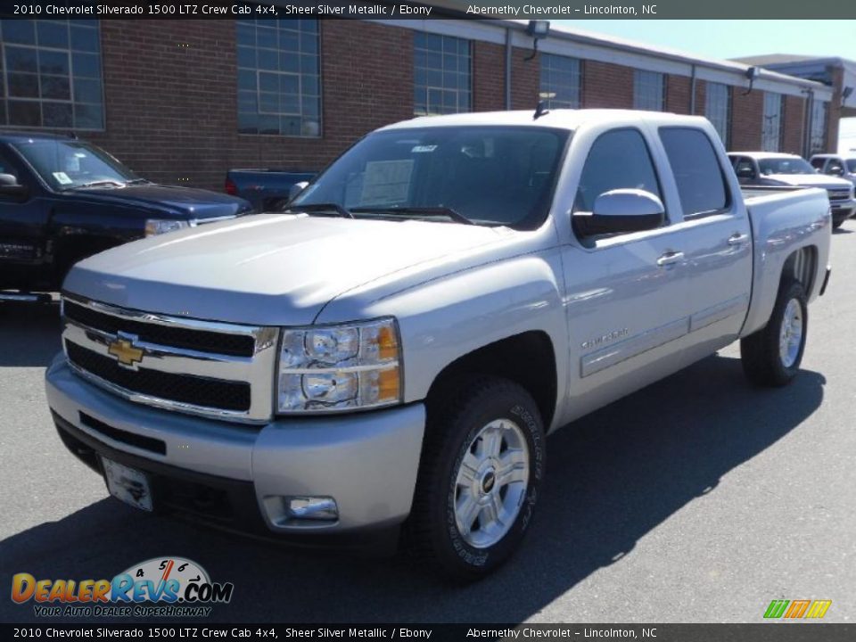 2010 Chevrolet Silverado 1500 LTZ Crew Cab 4x4 Sheer Silver Metallic / Ebony Photo #1