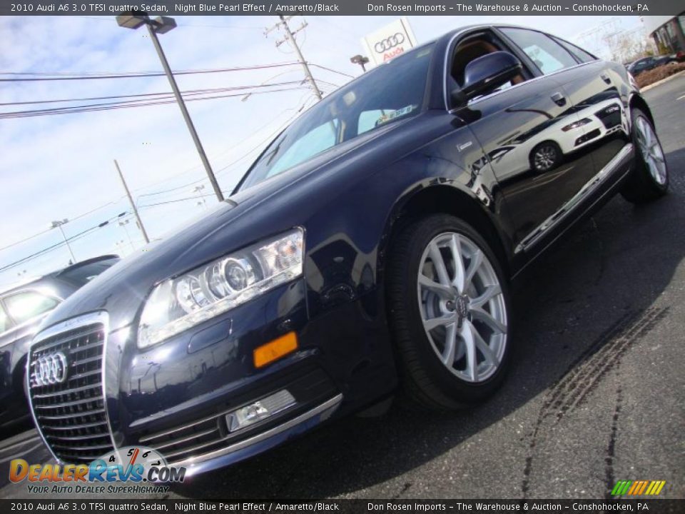 2010 Audi A6 3.0 TFSI quattro Sedan Night Blue Pearl Effect / Amaretto/Black Photo #1