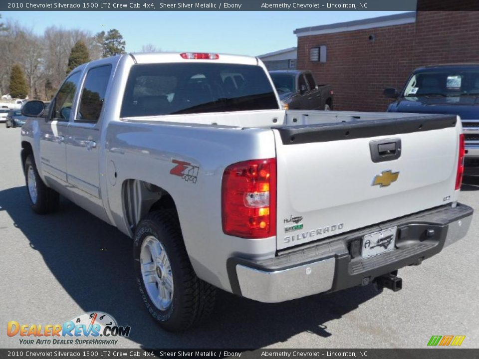 2010 Chevrolet Silverado 1500 LTZ Crew Cab 4x4 Sheer Silver Metallic / Ebony Photo #2