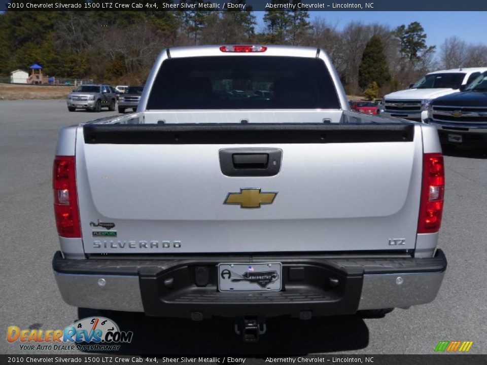2010 Chevrolet Silverado 1500 LTZ Crew Cab 4x4 Sheer Silver Metallic / Ebony Photo #3