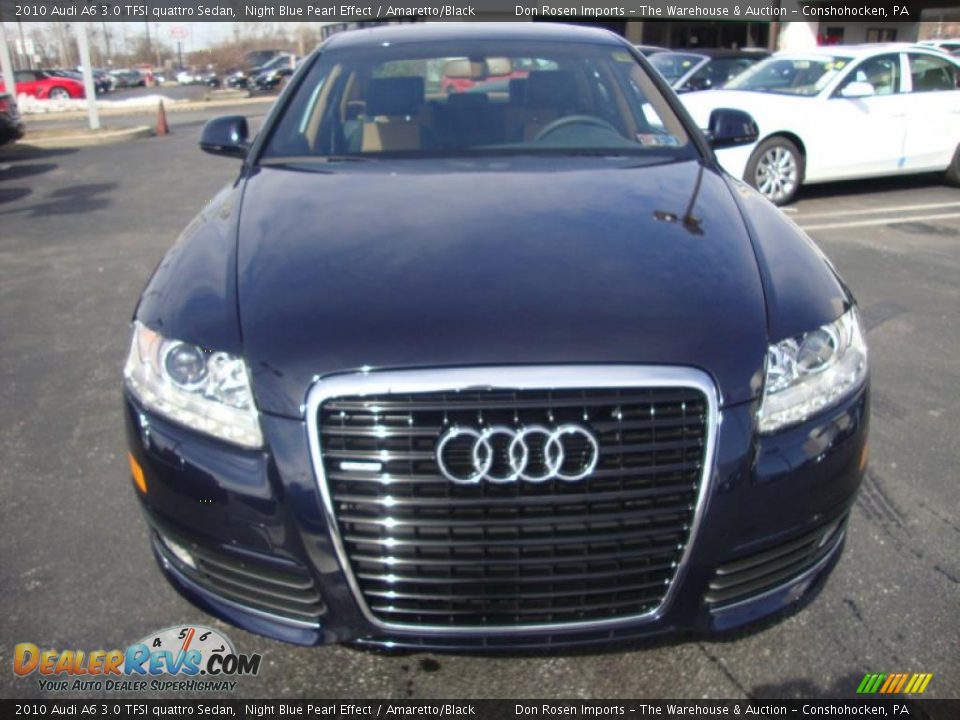 2010 Audi A6 3.0 TFSI quattro Sedan Night Blue Pearl Effect / Amaretto/Black Photo #3