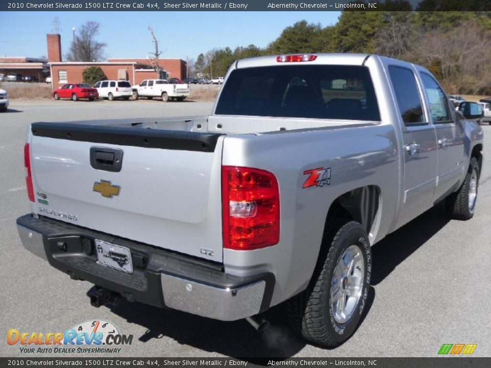 2010 Chevrolet Silverado 1500 LTZ Crew Cab 4x4 Sheer Silver Metallic / Ebony Photo #4