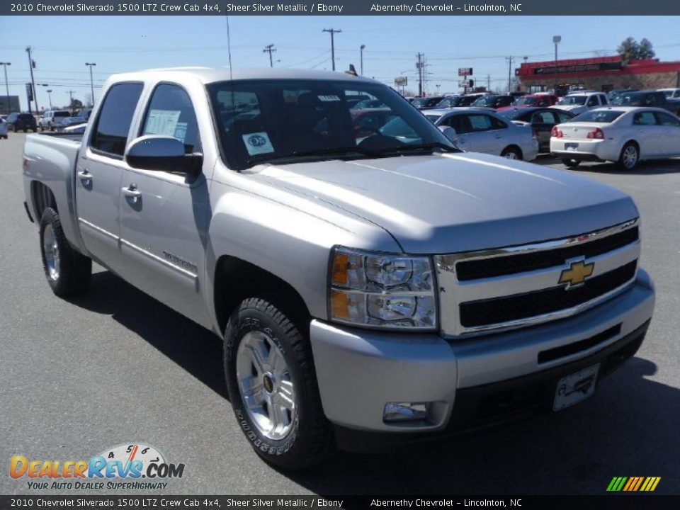 2010 Chevrolet Silverado 1500 LTZ Crew Cab 4x4 Sheer Silver Metallic / Ebony Photo #5