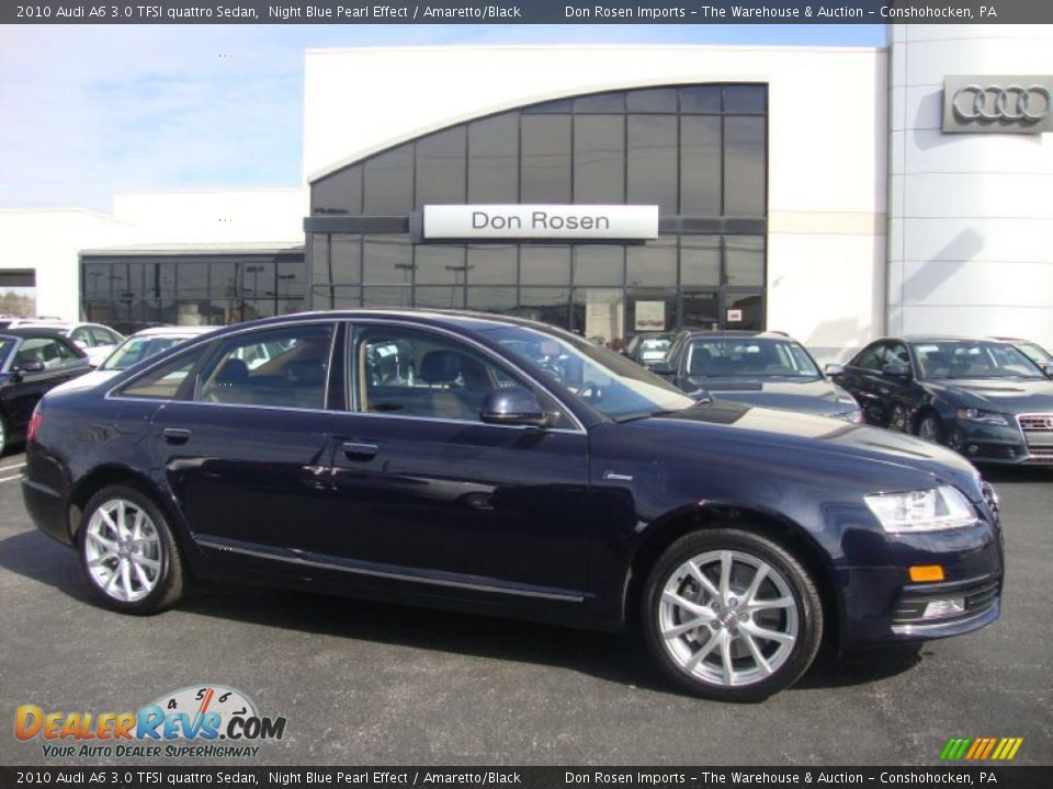 2010 Audi A6 3.0 TFSI quattro Sedan Night Blue Pearl Effect / Amaretto/Black Photo #5