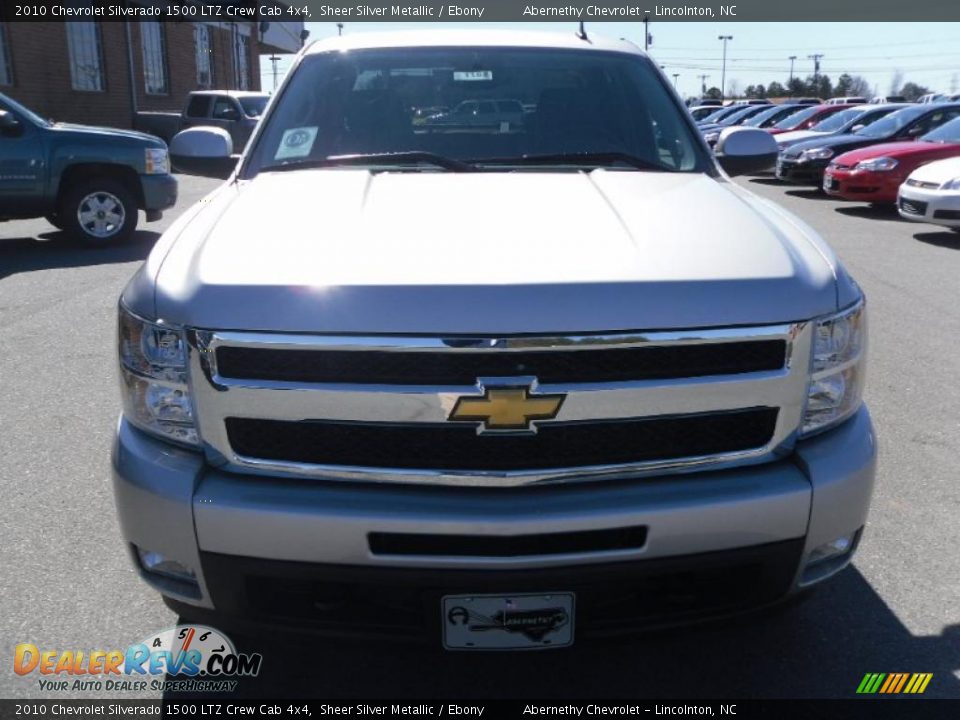2010 Chevrolet Silverado 1500 LTZ Crew Cab 4x4 Sheer Silver Metallic / Ebony Photo #6