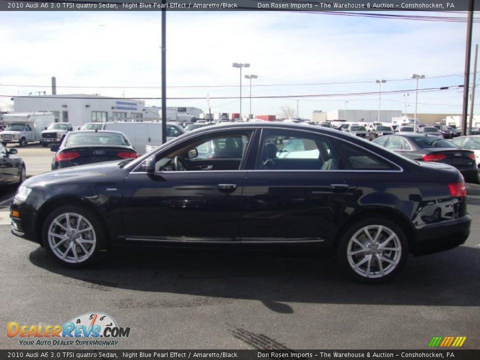 2010 Audi A6 3.0 TFSI quattro Sedan Night Blue Pearl Effect / Amaretto/Black Photo #9
