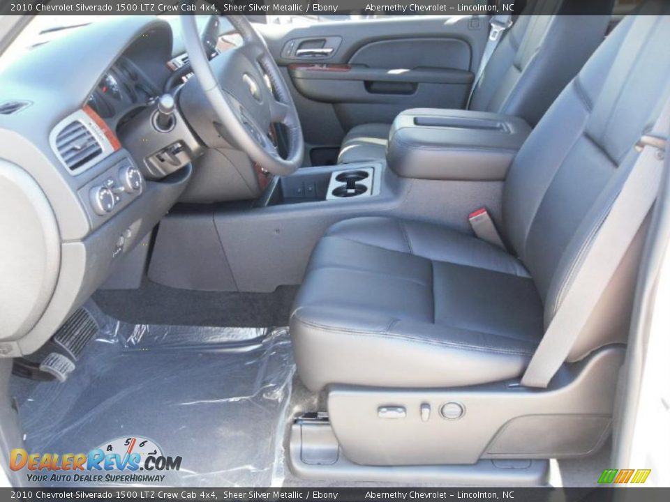2010 Chevrolet Silverado 1500 LTZ Crew Cab 4x4 Sheer Silver Metallic / Ebony Photo #8