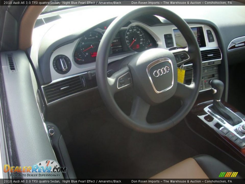 2010 Audi A6 3.0 TFSI quattro Sedan Night Blue Pearl Effect / Amaretto/Black Photo #10