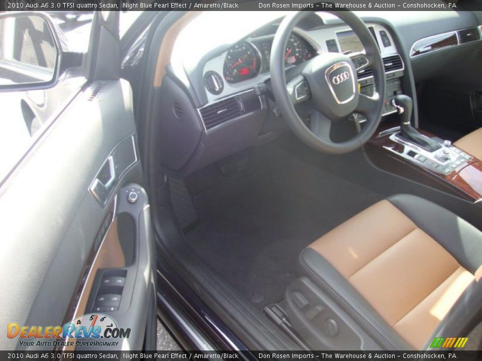 2010 Audi A6 3.0 TFSI quattro Sedan Night Blue Pearl Effect / Amaretto/Black Photo #11