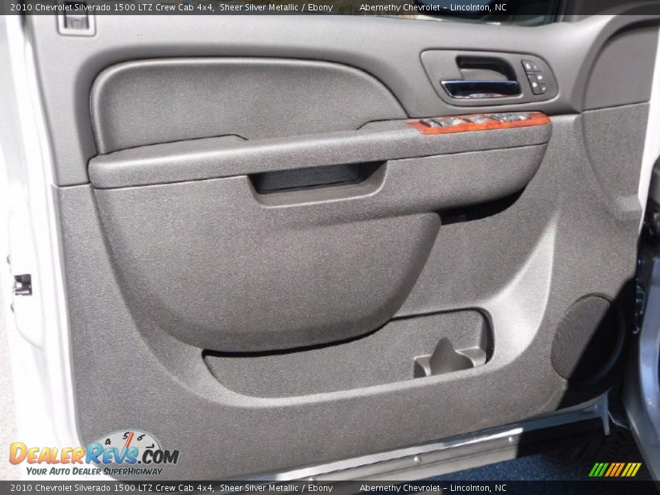 2010 Chevrolet Silverado 1500 LTZ Crew Cab 4x4 Sheer Silver Metallic / Ebony Photo #10
