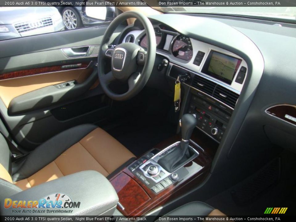 2010 Audi A6 3.0 TFSI quattro Sedan Night Blue Pearl Effect / Amaretto/Black Photo #16