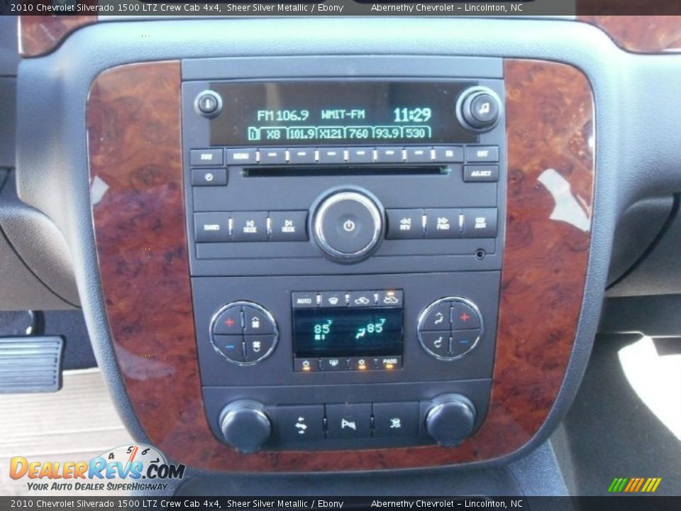 2010 Chevrolet Silverado 1500 LTZ Crew Cab 4x4 Sheer Silver Metallic / Ebony Photo #13