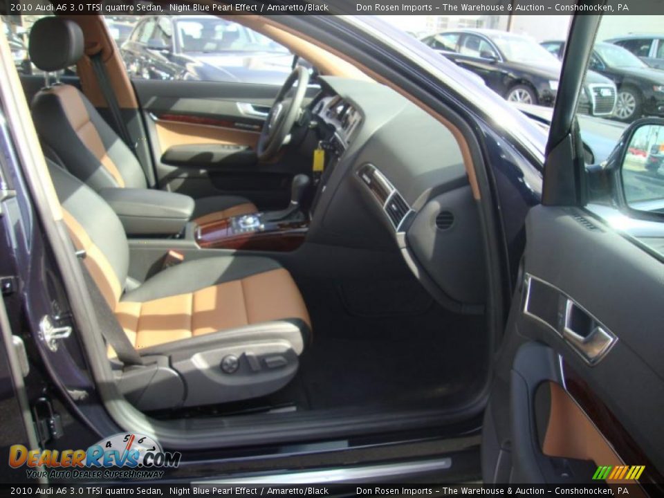 2010 Audi A6 3.0 TFSI quattro Sedan Night Blue Pearl Effect / Amaretto/Black Photo #17