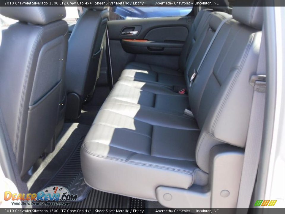 2010 Chevrolet Silverado 1500 LTZ Crew Cab 4x4 Sheer Silver Metallic / Ebony Photo #14