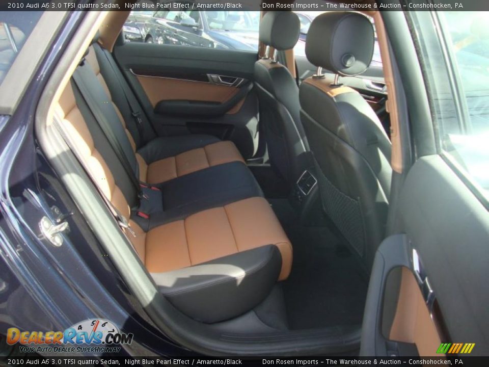 2010 Audi A6 3.0 TFSI quattro Sedan Night Blue Pearl Effect / Amaretto/Black Photo #18