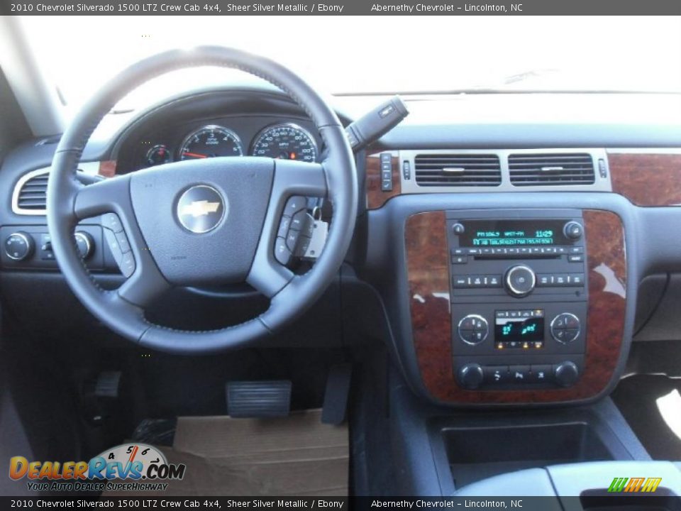 2010 Chevrolet Silverado 1500 LTZ Crew Cab 4x4 Sheer Silver Metallic / Ebony Photo #15