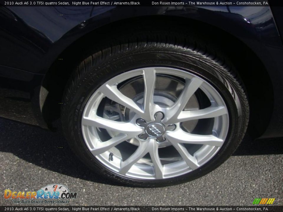 2010 Audi A6 3.0 TFSI quattro Sedan Night Blue Pearl Effect / Amaretto/Black Photo #22