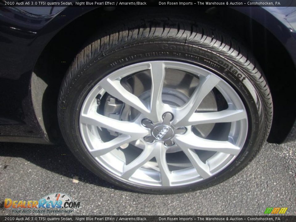 2010 Audi A6 3.0 TFSI quattro Sedan Night Blue Pearl Effect / Amaretto/Black Photo #23