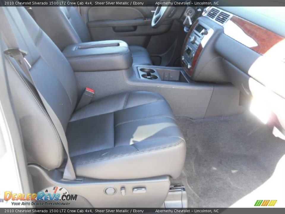 2010 Chevrolet Silverado 1500 LTZ Crew Cab 4x4 Sheer Silver Metallic / Ebony Photo #19