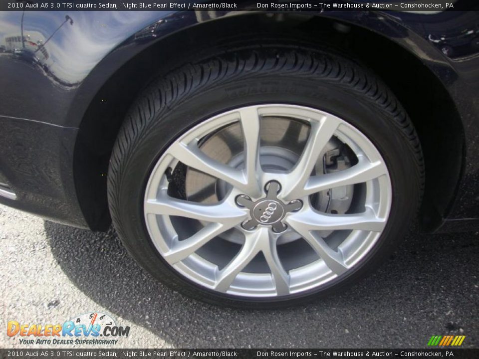 2010 Audi A6 3.0 TFSI quattro Sedan Night Blue Pearl Effect / Amaretto/Black Photo #24