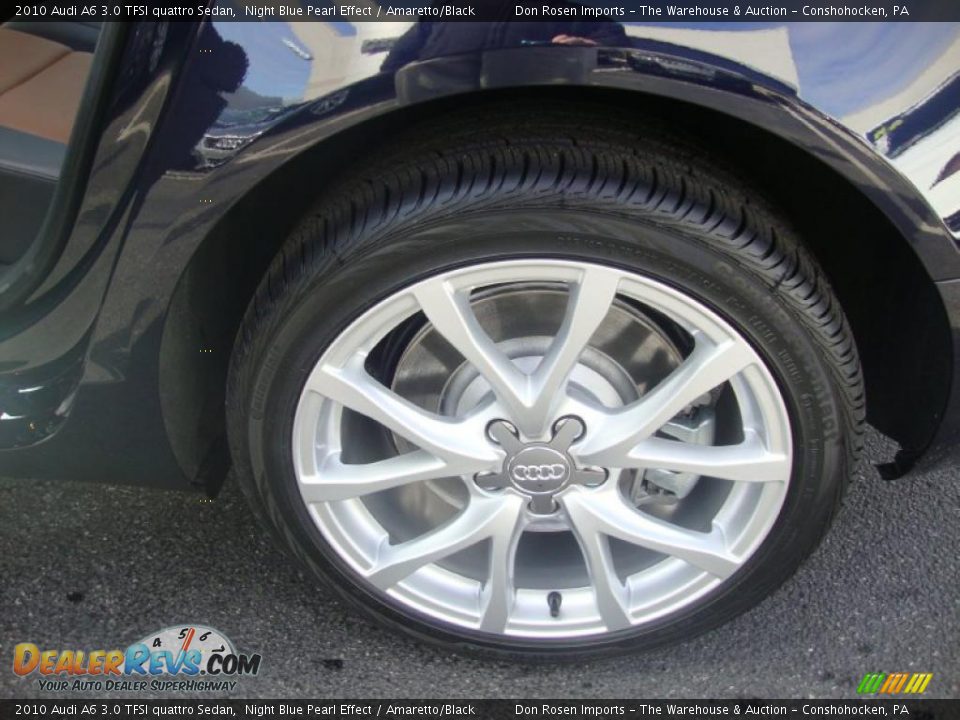 2010 Audi A6 3.0 TFSI quattro Sedan Night Blue Pearl Effect / Amaretto/Black Photo #25