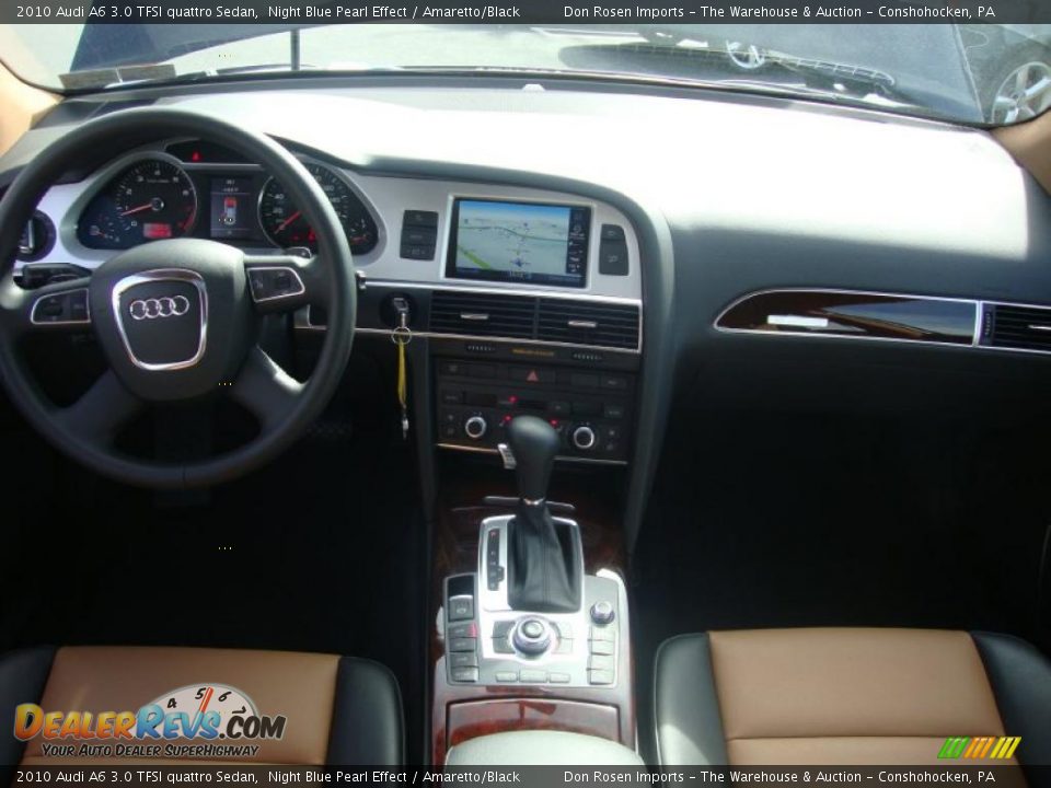 2010 Audi A6 3.0 TFSI quattro Sedan Night Blue Pearl Effect / Amaretto/Black Photo #27