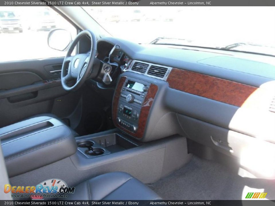 2010 Chevrolet Silverado 1500 LTZ Crew Cab 4x4 Sheer Silver Metallic / Ebony Photo #22