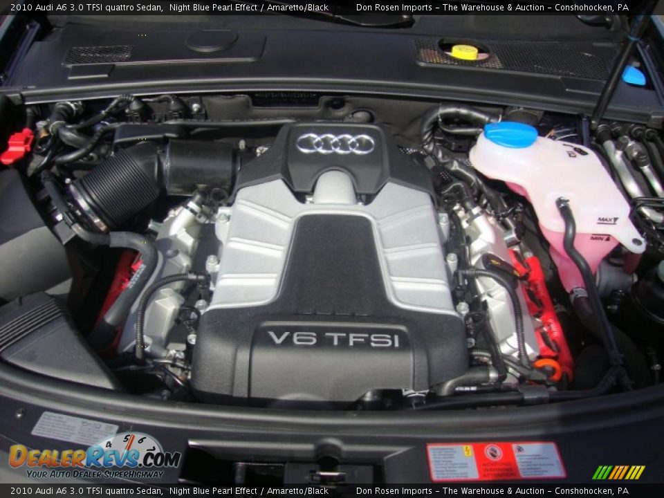 2010 Audi A6 3.0 TFSI quattro Sedan Night Blue Pearl Effect / Amaretto/Black Photo #31
