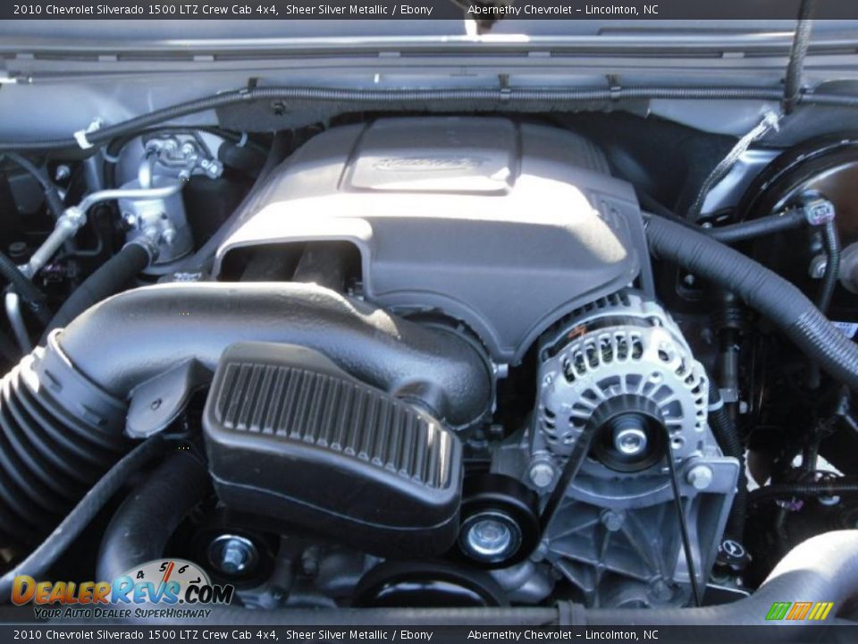2010 Chevrolet Silverado 1500 LTZ Crew Cab 4x4 Sheer Silver Metallic / Ebony Photo #25