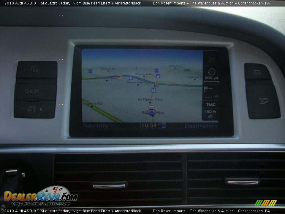 2010 Audi A6 3.0 TFSI quattro Sedan Night Blue Pearl Effect / Amaretto/Black Photo #33