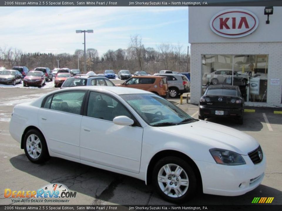 2006 Nissan Altima 2.5 S Special Edition Satin White Pearl / Frost Photo #1