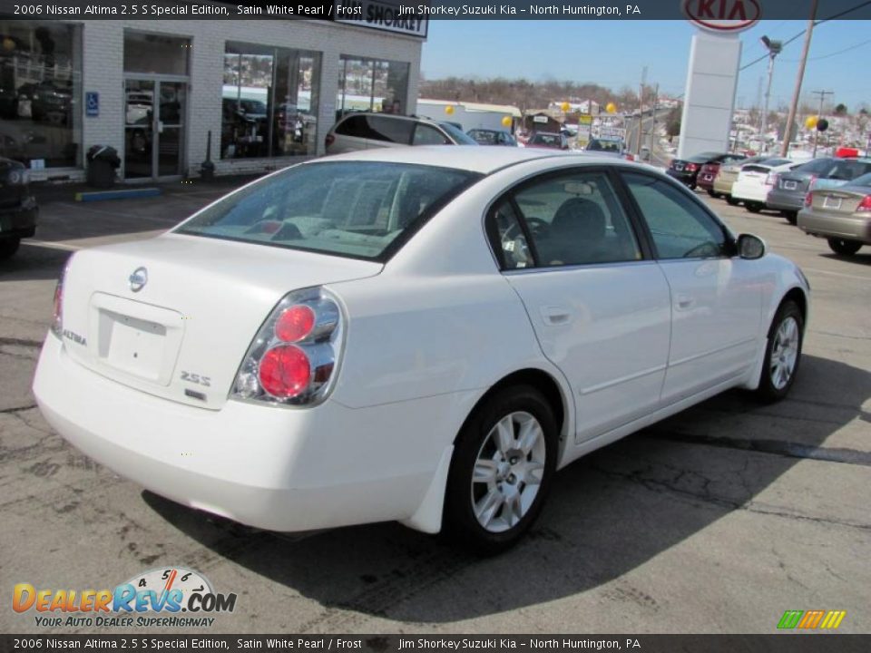2006 Nissan Altima 2.5 S Special Edition Satin White Pearl / Frost Photo #3
