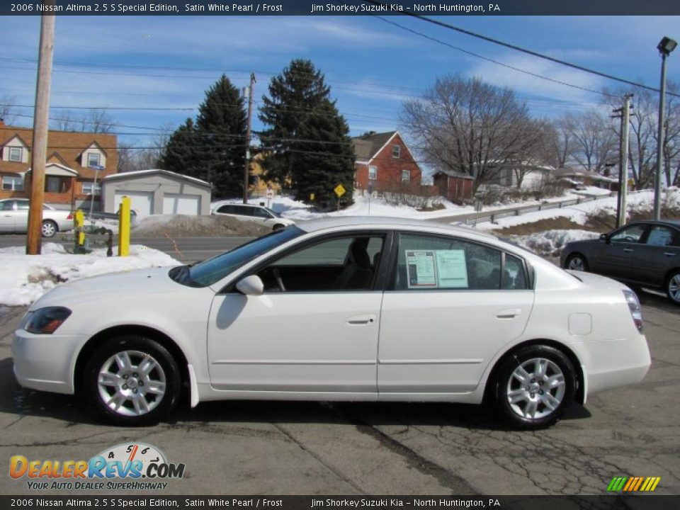 2006 Nissan Altima 2.5 S Special Edition Satin White Pearl / Frost Photo #5
