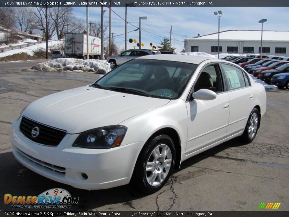 2006 Nissan Altima 2.5 S Special Edition Satin White Pearl / Frost Photo #6