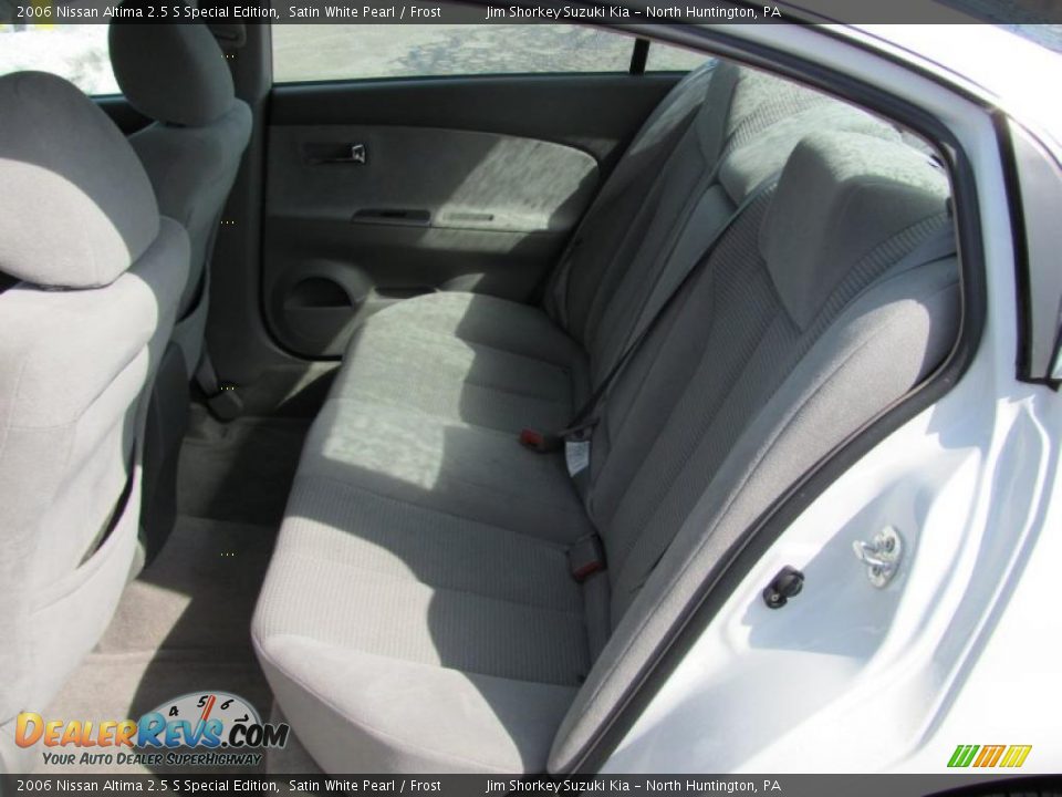 2006 Nissan Altima 2.5 S Special Edition Satin White Pearl / Frost Photo #8