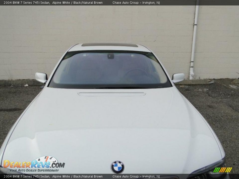 2004 BMW 7 Series 745i Sedan Alpine White / Black/Natural Brown Photo #3