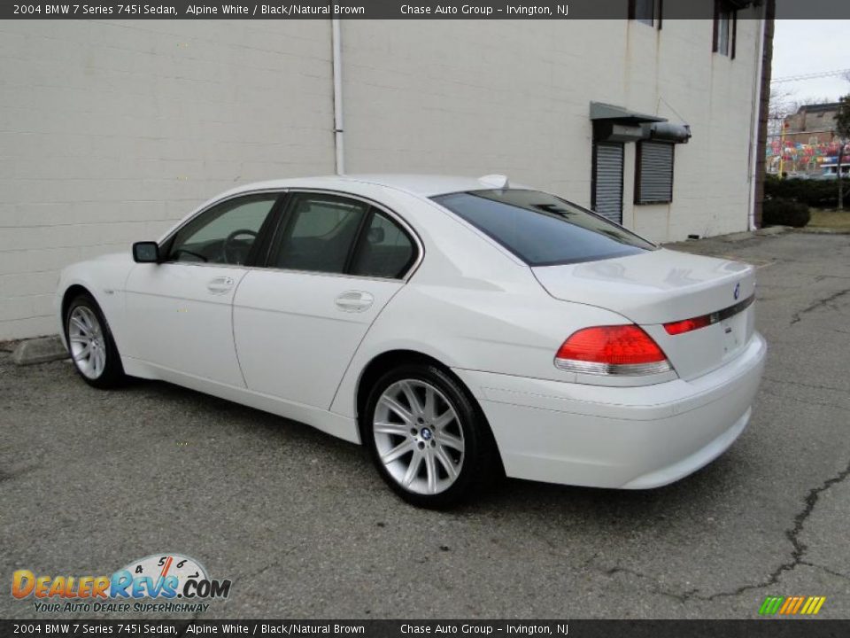 2004 BMW 7 Series 745i Sedan Alpine White / Black/Natural Brown Photo #7