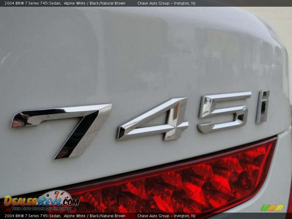 2004 BMW 7 Series 745i Sedan Alpine White / Black/Natural Brown Photo #10