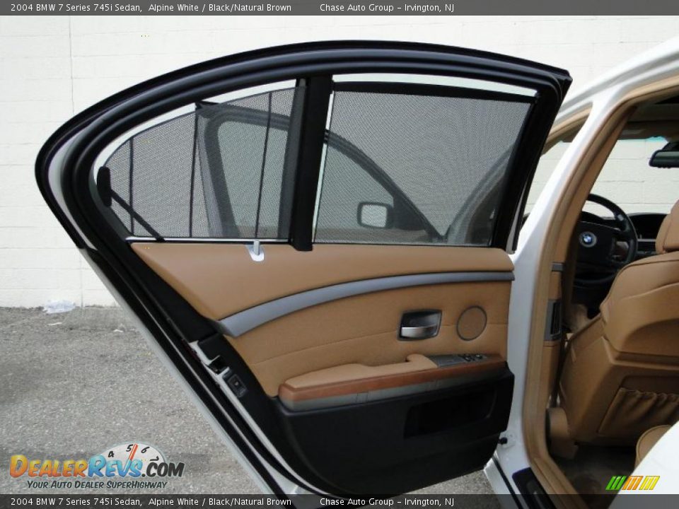 2004 BMW 7 Series 745i Sedan Alpine White / Black/Natural Brown Photo #12